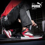 Puma Forecourt Retro Safety Boot (Black/Red/White) 630057