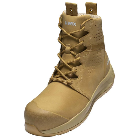 Uvex 3 X-Flow Lace Up Safety Boots (Wheat)
