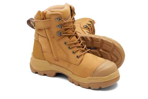Blundstone Unisex Rotoflex Zip Safety Boot Wheat 9060