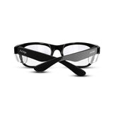 SAFESTYLE GLASSES CLASSICS BLACK FRAME CLEAR LENS EYEWEAR CBC100