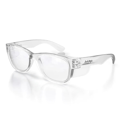 SAFESTYLE GLASSES CLASSICS CLEAR FRAME CLEAR LENS EYEWEAR CCC100
