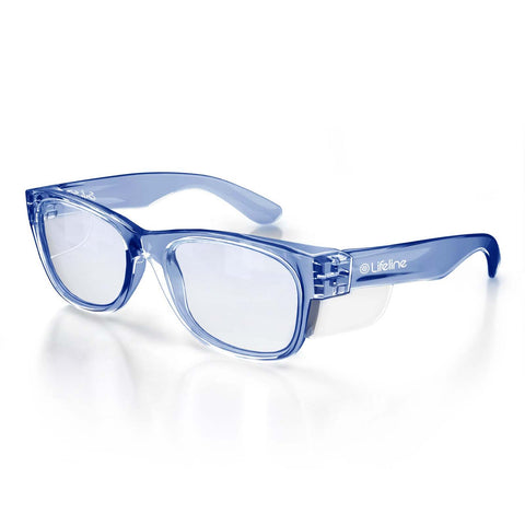 SAFESTYLE GLASSES CLASSICS LIFELINE BLUE FRAME BLUE LIGHT LENS EYEWEAR CBLB100
