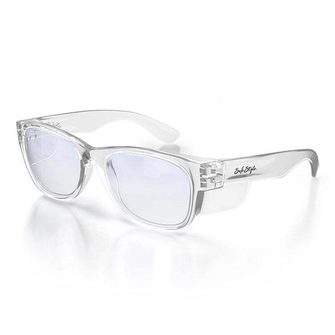 SAFESTYLE GLASSES CLASSICS CLEAR FRAME BLUE LIGHT LENS EYEWEAR CCB100