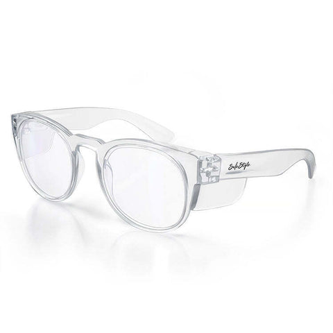 SAFESTYLE GLASSES CRUISERS CLEAR FRAME CLEAR LENS EYEWEAR CRCC100
