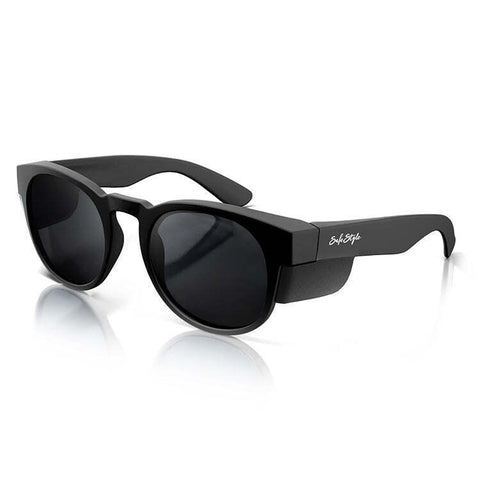 SAFESTYLE GLASSES CRUISERS MATT BLACK FRAME POLARISED LENS EYEWEAR CRMBP100