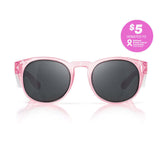 SAFESTYLE GLASSES CRUISERS PINK FRAME POLARISED LENS EYEWEAR CRPP100