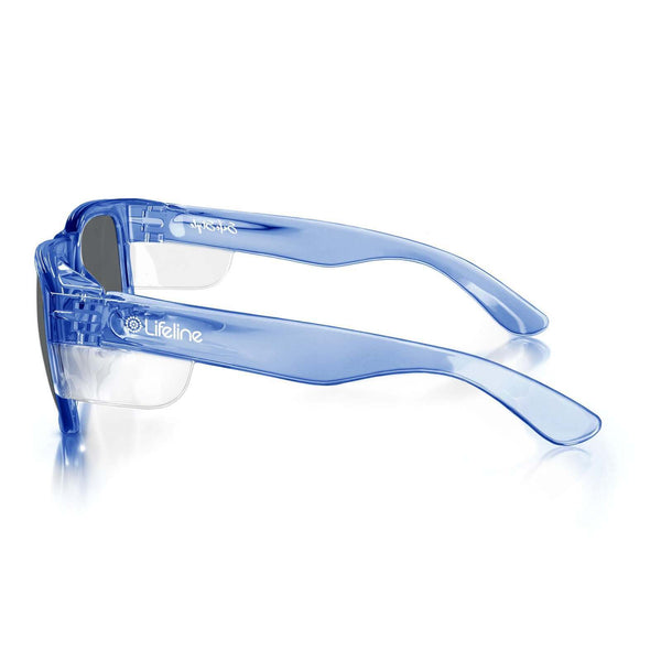 SAFESTYLE GLASSES FUSION LIFELINE BLUE FRAME POLARISED LENS EYEWEAR FB –  Visual Workwear