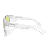 SAFESTYLE GLASSES FUSION CLEAR FRAME YELLOW LENS EYEWEAR FCY100