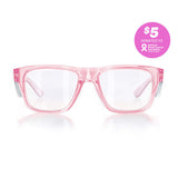 SAFESTYLE GLASSES FUSION PINK FRAME CLEAR LENS EYEWEAR FPC100