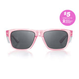 SAFESTYLE GLASSES FUSION PINK FRAME POLARISED LENS EYEWEAR FPP100
