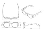 SAFESTYLE GLASSES FUSIONS MATTE BLACK FRAME POLARISED LENS EYEWEAR FMBP100