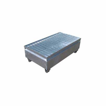 Galvanised Metal 2 Drum Bund MBG-BP01