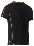Bisley Cool Mesh S/S Tee c/w Reflective Piping BK1426