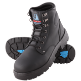Steel Blue Argyle Lace Up Boot 312102