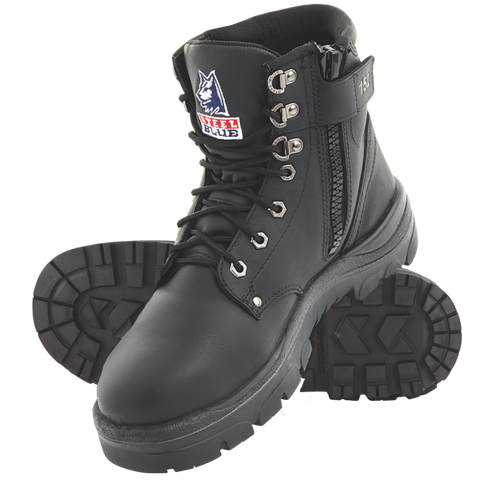 Steel Blue - Argyle Zip Nitrile Outsole Boots 322152