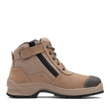 Blundstone Unisex Zip Up Series Safety Boot (Stone Nubuck) 325