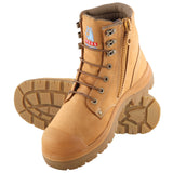 Steel Blue Argyle S/Zip Safety Boot with Bump Cap 332152
