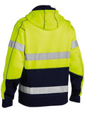 Bisley Hi Vis 2 Tone Taped Full Zip Sherpa Lined Hoodie BK6988T