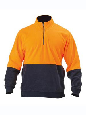 Bisley Hi Vis Polarfleece Zip Pullover BK6889