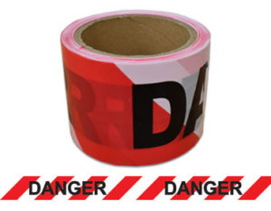 Barrier Tape "Danger" 100m x 75mm (Red/Black/White) BTDRW100X75