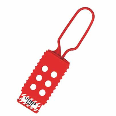Flexible Lockout Electric Hasp 1 - 6 Holes, 6mm Shackle Thickness, 80mm Clearance UL425-S