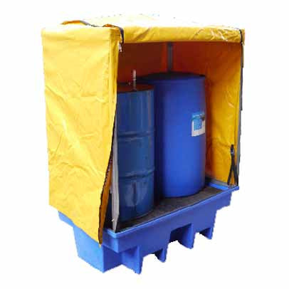 PVC Cover & Galv Frame for 2 Drum Bund MXP6501