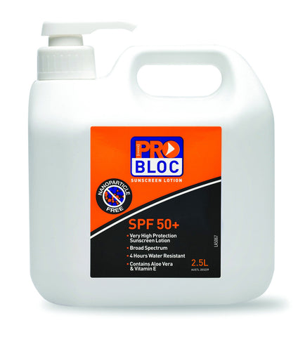 ProBloc SPF 50 Sunscreen 2 1/2L Pump Bottle SS25-50