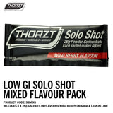 Thorzt Low GI Solo Shot Mixed Flavour Pack (6 x 26gm) SSMIX6