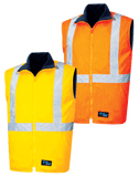 Tru Workwear Hi Vis Reversible vest c/w 3M Reflective Tape TV1915T5
