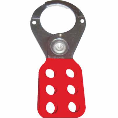 Vinyl Coated Hasp Red 38mm UL421