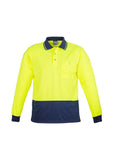 Syzmik Hi Vis Basic Long Sleeve Spliced Polo ZH232