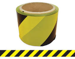 Barrier Tape Yellow/Black 100m x 75mm (Yellow/Black) BTYB100X75