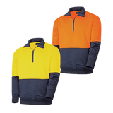 Tru Workwear Hi Vis 2 Tone 1/4 Zip Fleece Jumper TF2950