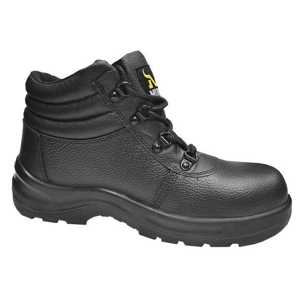 Munka Bull Lace Up Safety Boot (Black Rambler) MFW18122 Visual Workwear