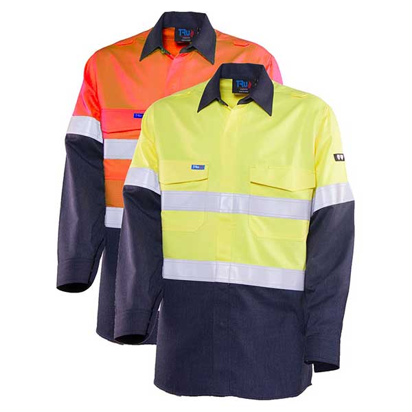 Bool Shirt Parvotex® Inherent Fire Retardant Two Tone L/S c/w Loxy® FR