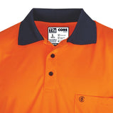 Tru Workwear Hi Vis 2 Tone Micromesh Long Sleeve Polo Shirt cw/ Reflective Tape CS2850T3