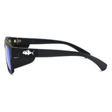 Insalt Eziview Polarised Safety Glasses Matt Black/Blue Lens SW4380BL02103