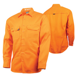 Tru Workwear Lightweight Vented Hi-Vis Drill Shirt (Orange) CS1000