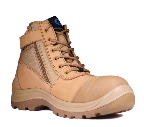 Bata Trademate Zip Sided Safety Boot (Wheat) 804-88808