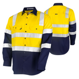 Tru Workwear Lightweight Vented Hi-Vis Drill Class 3 Shirt with Reflective Tape CS2000T4