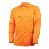 Tru Workwear Lightweight Vented Hi-Vis Drill Shirt (Orange) CS1000