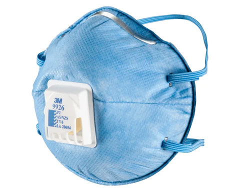 3M™ Particulate Respirator Cupped with Nuisance Level Acid Gas Relief 9926ANZ, P2, Valved (Box 10) 7011386640