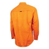 Tru Workwear Lightweight Vented Hi-Vis Drill Shirt (Orange) CS1000