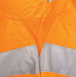 Tru Workwear Lightweight Vented Taped Hi-Vis Drill Shirt with Graphex® Cut Resistant Sleeve DS2168GXT1