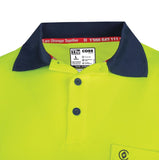 Tru Workwear Poly Cotton Traffic Control L/S Hi-Vis Segmented Reflective Tape Polo Shirt CS1865T9