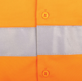 Tru Workwear Lightweight Vented Taped Hi-Vis Drill Shirt with Graphex® Cut Resistant Sleeve DS2168GXT1