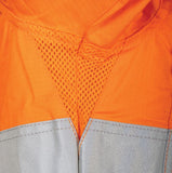 Tru Workwear Womens Ripstop Vented L/S Hi-Vis Shirt With Reflective Tape (Orange) DSW1169T1