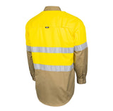 Tru Workwear Mates In Construction Lightweight Vented Hi-Vis Drill Shirt with Reflective Tape  CS2000T3