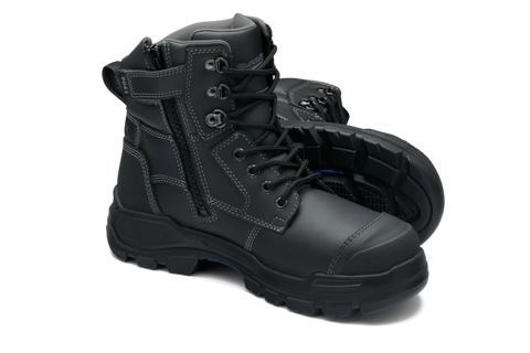 Blundstone Unisex Rotoflex Zip Safety Boot Black 9061