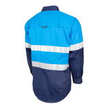 Tru Workwear Mates In Construction Lightweight Vented Hi-Vis Drill Shirt with Reflective Tape  CS2000T3